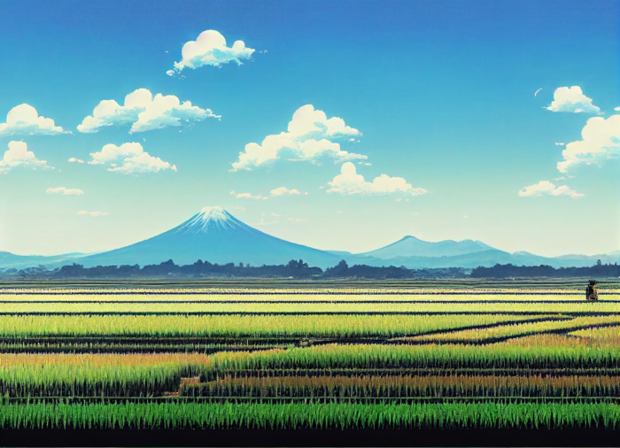 Japanese Rice Fields Japanese Rice Fields - ท้องนาญี่ปุ่น (Wallpapers